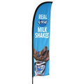 8' Single Reverse Custom Portable Half Drop Banners